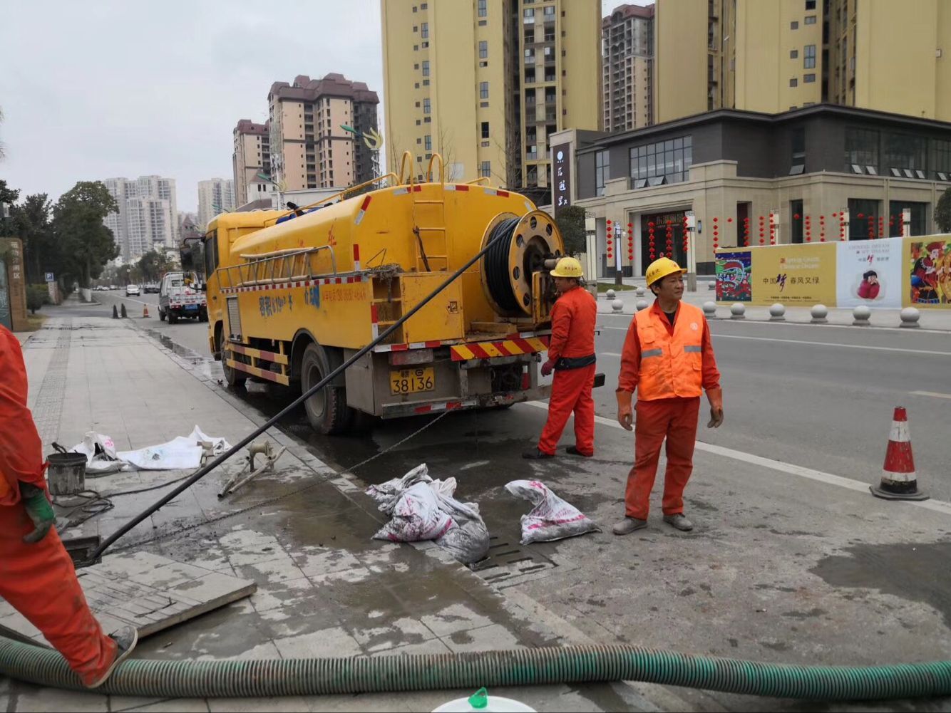 环江排污管道清淤-管道清洗
